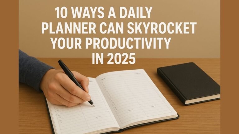 10 Ways a Daily Planner Can Skyrocket Your Productivity in 2025