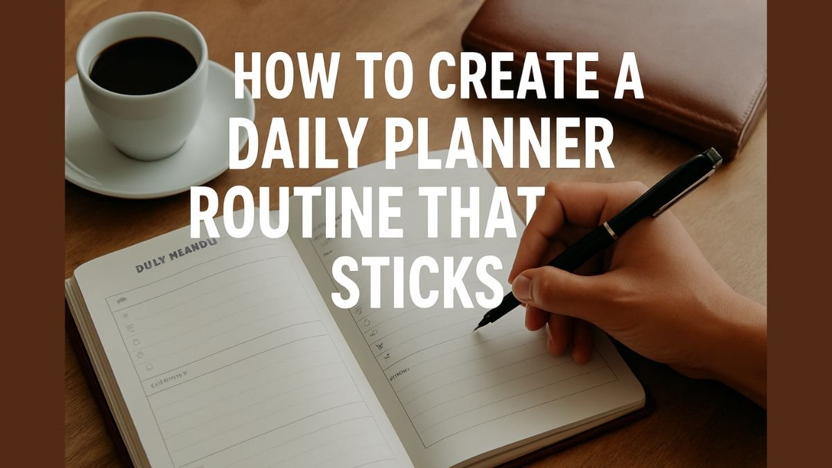 How to Create a Daily Planner Routine That Sticks