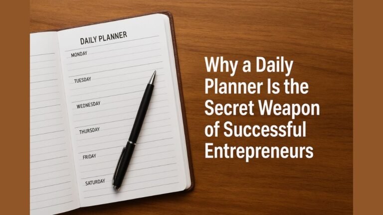 Why a Daily Planner Is the Secret Weapon of Successful Entrepreneurs