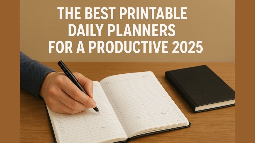 The Best Printable Daily Planners for a Productive 2025