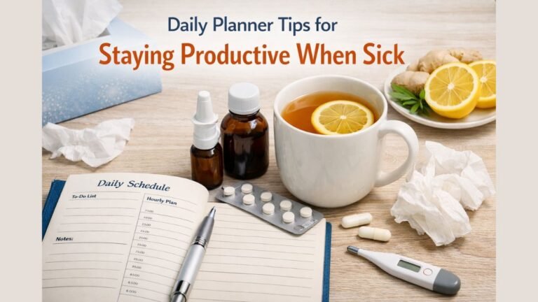 Daily Planner Tips for Staying Productive When Sick