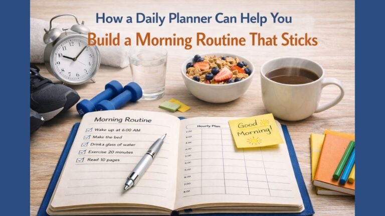 How a Daily Planner Can Help You Build a Morning Routine That Sticks