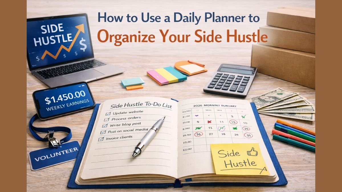 How to Use a Daily Planner to Organize Your Side Hustle