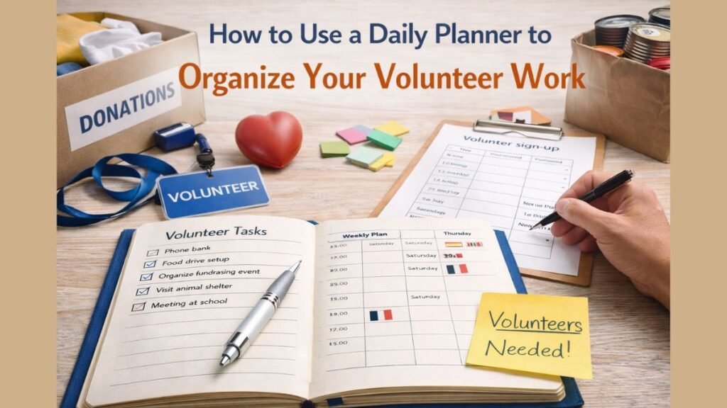 How to Use a Daily Planner to Organize Your Volunteer Work
