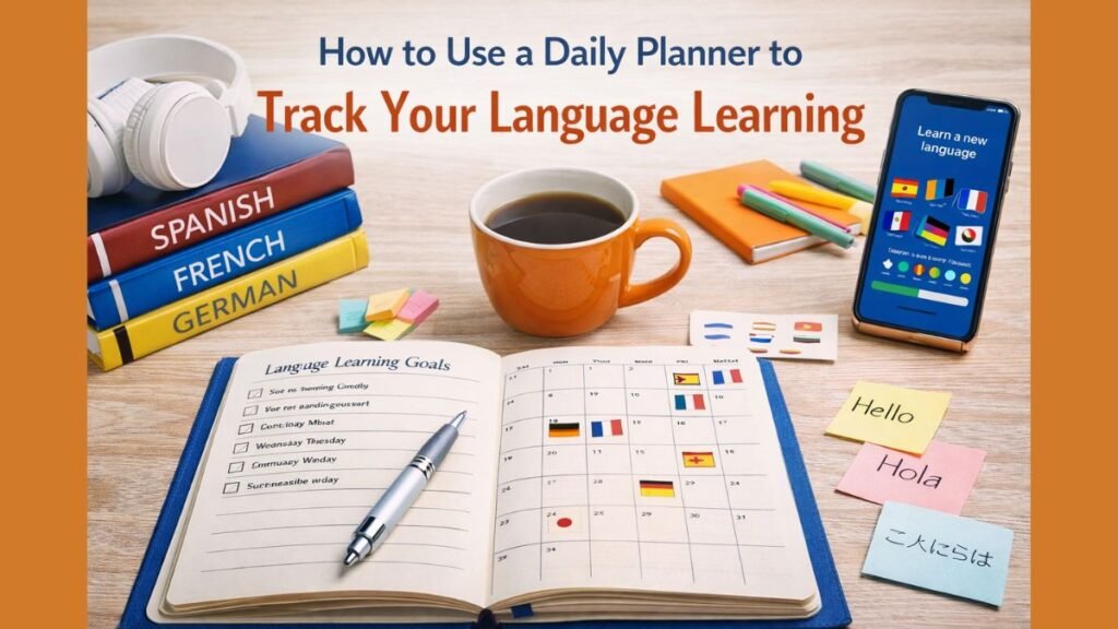 How to Use a Daily Planner to Track Your Language Learning