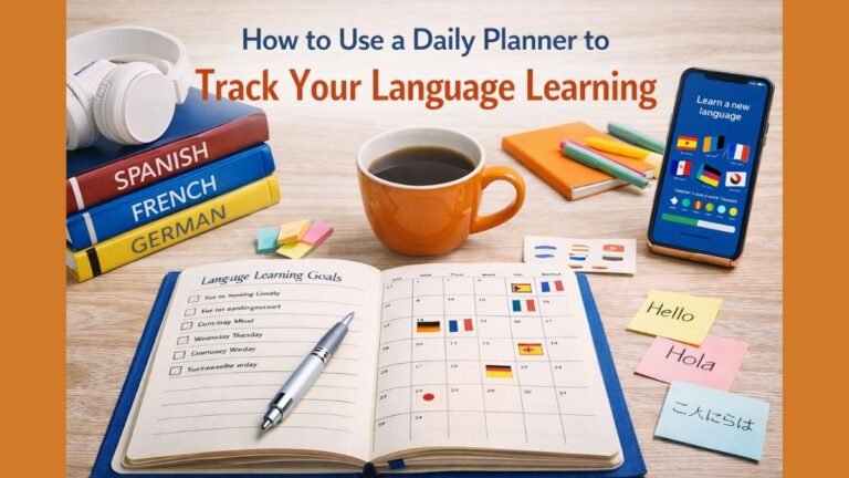 How to Use a Daily Planner to Track Your Language Learning