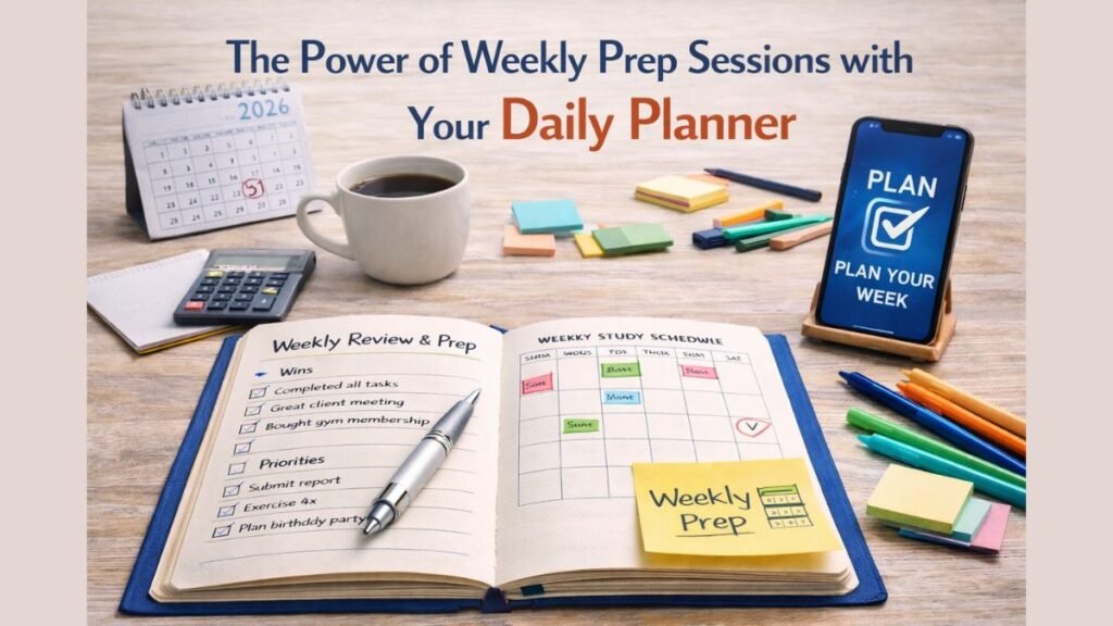 The Power of Weekly Prep Sessions with Your Daily Planner