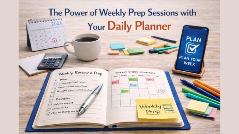 The Power of Weekly Prep Sessions with Your Daily Planner