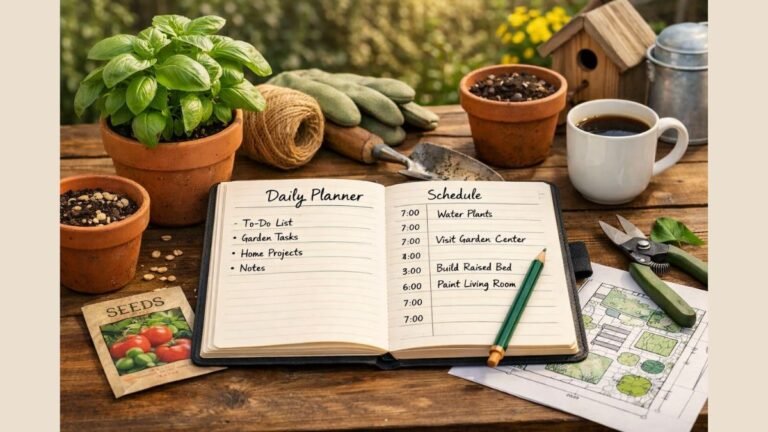 How to Use a Daily Planner to Plan Your Garden or Home Projects