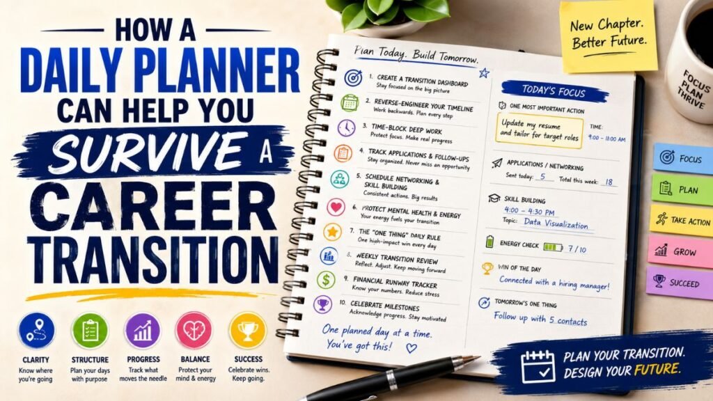 How a Daily Planner Can Help You Survive a Career Transition