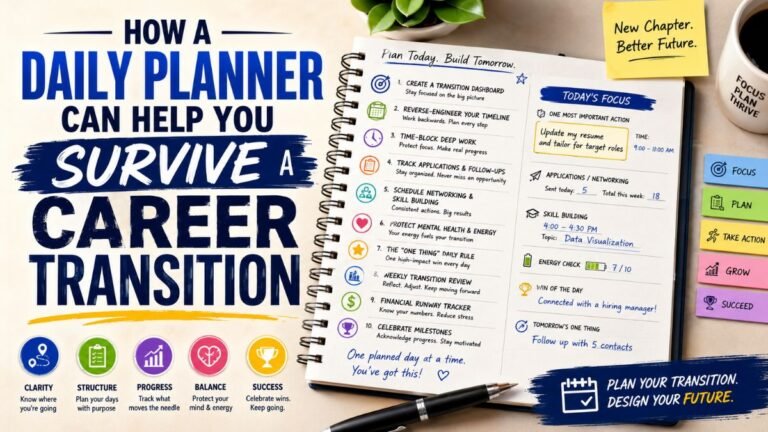 How a Daily Planner Can Help You Survive a Career Transition